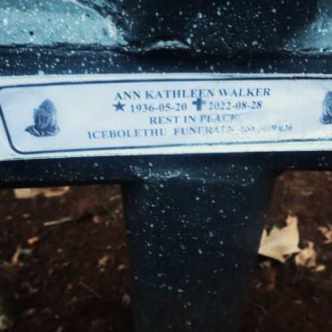 WALKER Ann Kathleen 1936-2022