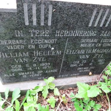 ZYL William Hellem, van 1903-1971 &amp; Elizabeth Magdalena 1907-1981
