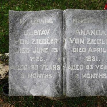 ZIEGLER Gustav, von -1928 &amp; Amanda -1931