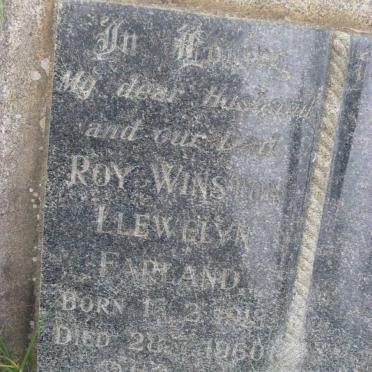 FARLAND Roy Wistone Llewelyn 1913-1960