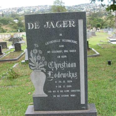 JAGER Christiaan Lodewikus, de 1924-1984