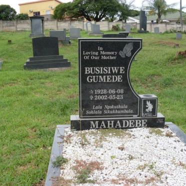 MAHADEBE Busisiwe Gumede 1928-2002