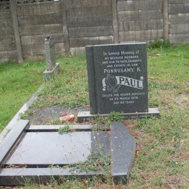 PAUL Ponnusamy K. -1978