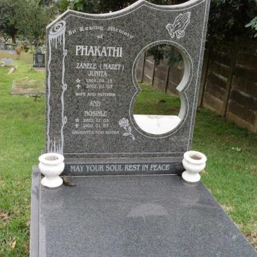 PHAKATHI Zanele Junita 1966-2002 :: PHAKATHI Nosihle 2002-2002