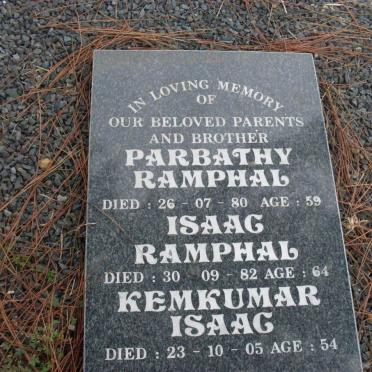 RAMPHAL Parbathy -1980 :: Isaac RAMPHAL -1982 :: KEMKUMAR Isaac -2005