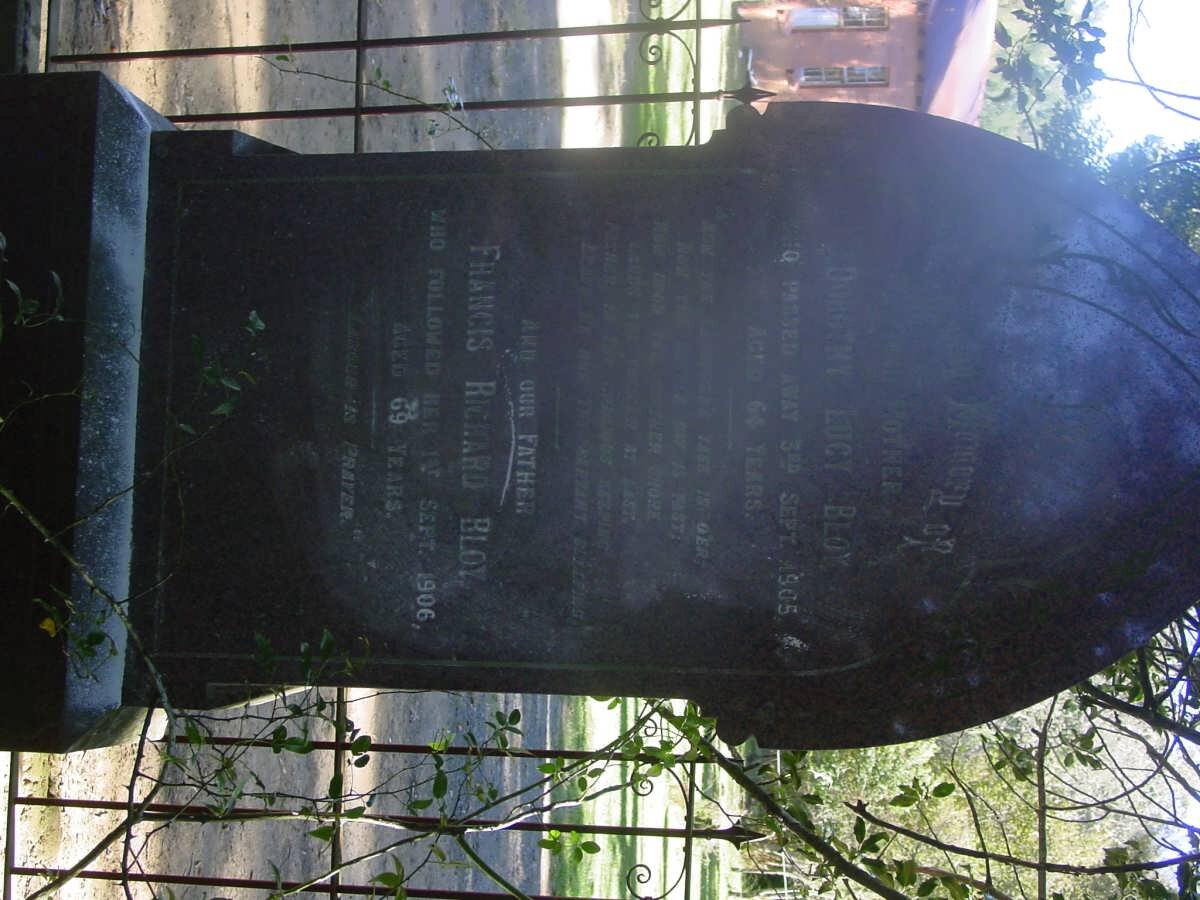 BLOY Francis Richard -1906 &amp; Dorothy Lucy -1905