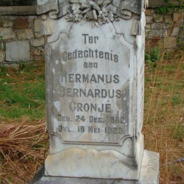 CRONJE Hermanus Bernardus 1862-1925  &amp; Margaretha Susanna SNYMAN 1871-1937 
