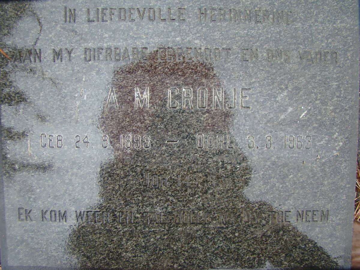 CRONJE Abraham Marthinus 1893-1963