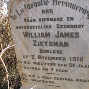 ZIETSMAN William James -1918