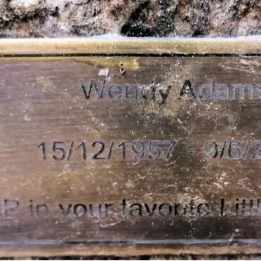 ADAMS Wendy 1957-2021
