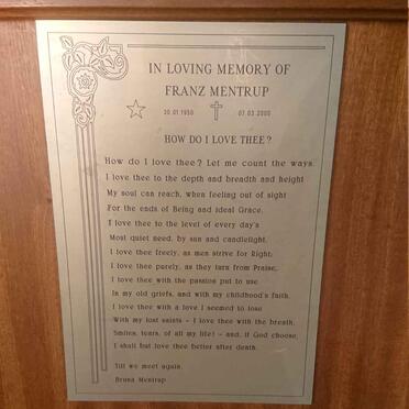 MENTRUP Franz 1950-2000