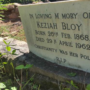 BLOY Keziah 1868-1962