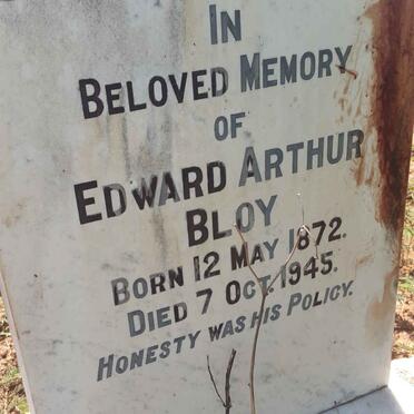 BLOY Edward Arthur 1872-1945