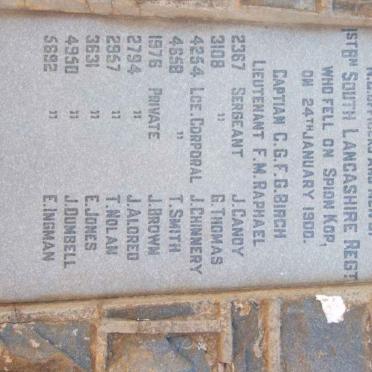 09. Memorial for the South Lancashire Regt.