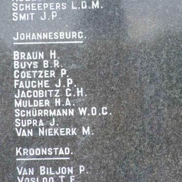 12. Plaque with list of names