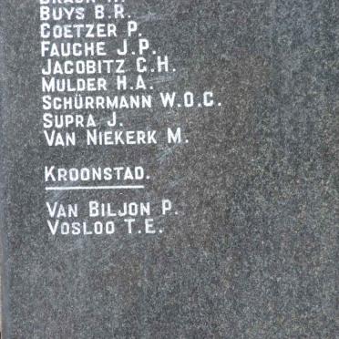 13. Plaque with list of names