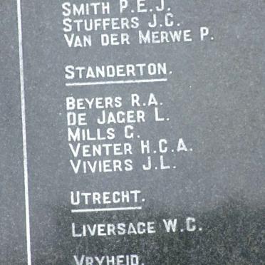 15. Plaque with list of names