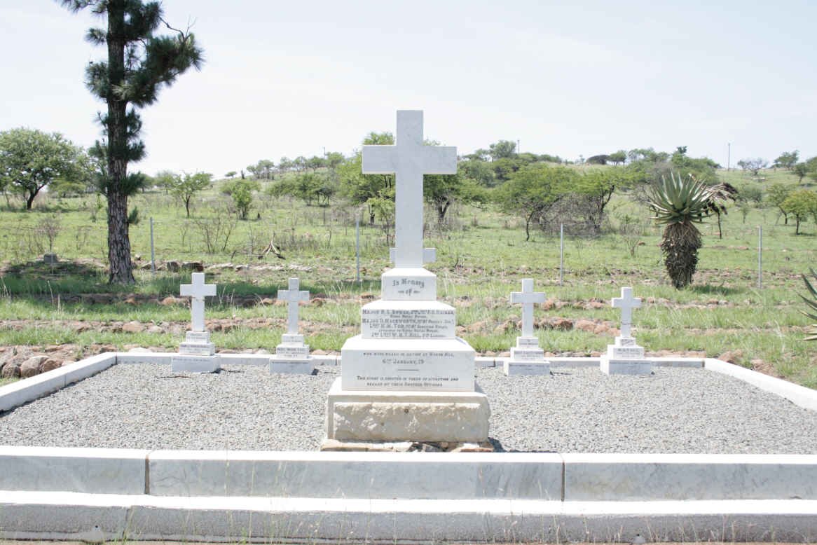 15. Monument and graves of those Officers who were killed at Wagon Hill on 6 January 1900