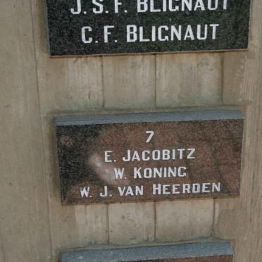 JACOBITZ E. :: KONING W. :: VAN HEERDEN W.J.