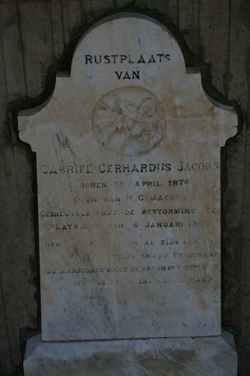 JACOBS Gabriel Gerhardus 1876-1900