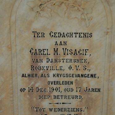 VISAGIE Carel M. -1901