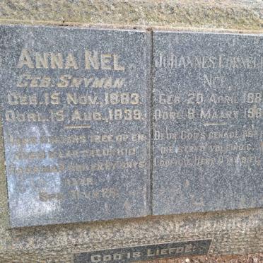NEL Johannes Cornelius 1881-1963 &amp; Anna SNYMAN 1883-1939