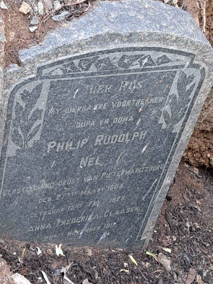 NEL Philip Rudolph 1804- &amp; Anna Frederika CLAASEN 1811-