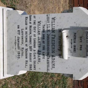 ADAMS William Frederic 1865-1900