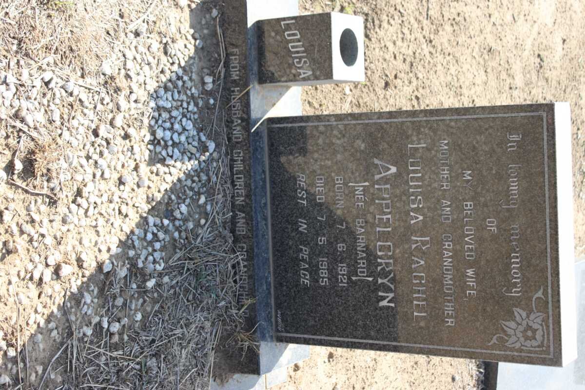 APPELGRYN Louisa Rachel nee BARNARD 1921-1985