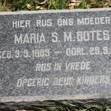 BOTES Maria S. M. 1889-1960