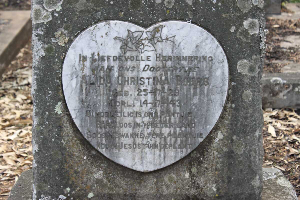 BOERS Alida Christina 1929-1943