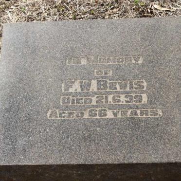 BEVIS F.W. -1939