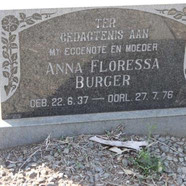 BURGER Anna Floressa 1937-1976