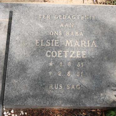 COETZEE Elsie Maria 1951-1951