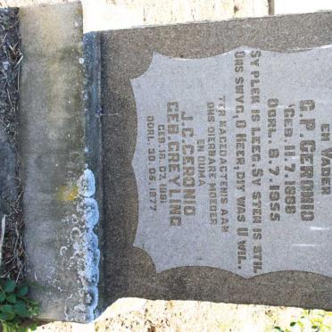 CERONIO G.P. 1888-1955 &amp; J.C. GREYLING 1891-1977