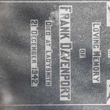 DAVENPORT  Frank -1942