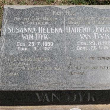DYK Barend Johannes, van 1886-1957 &amp; Susanna Helena 1890-1971