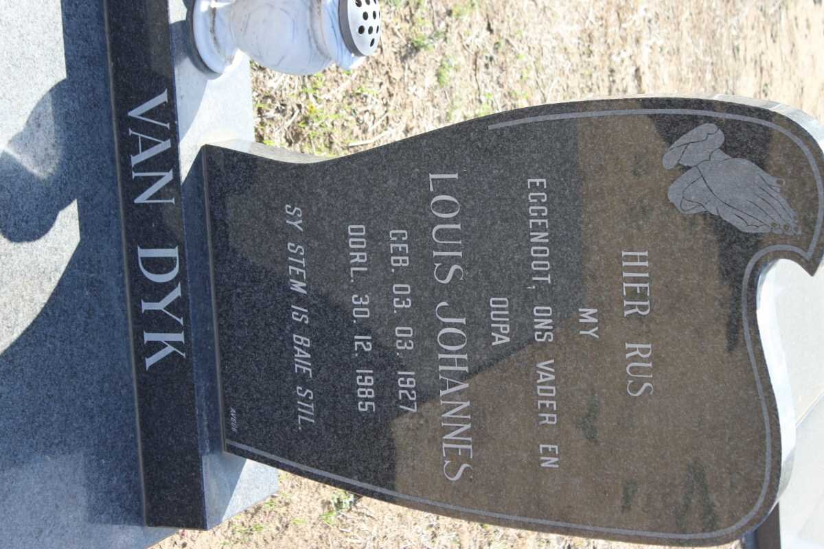 DYK Louis Johannes, van 1927-1985