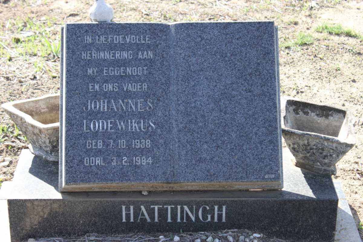 HATTINGH Johannes Lodewikus 1938-1984