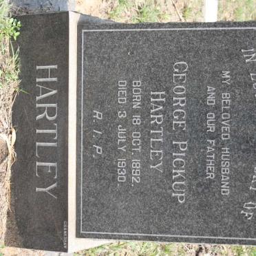 HARTLEY George Pickup 1892-1930