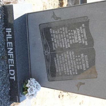 IHLENFELDT Johannes Jacobus 1931-1999 &amp; Susanna Wilhelmina 1934-2004