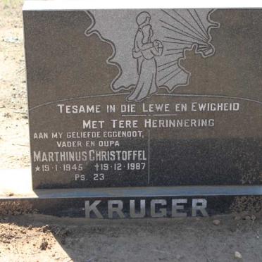 KRUGER Marthinus Christoffel 1945-1987