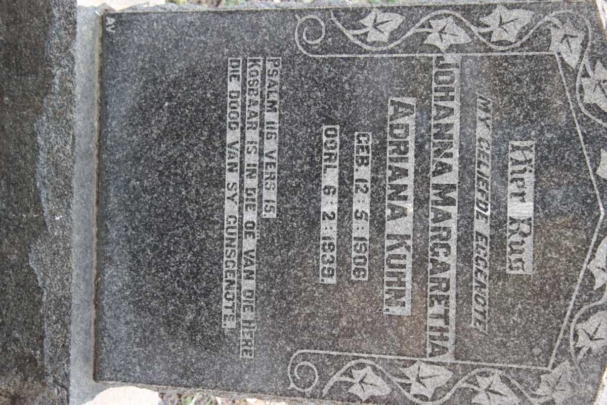 KUHN Johanna Margaretha Adriana 1906-1939