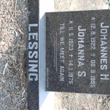 LESSING Johannes H. 1922-1995 &amp; Johanna S. 1926-1975