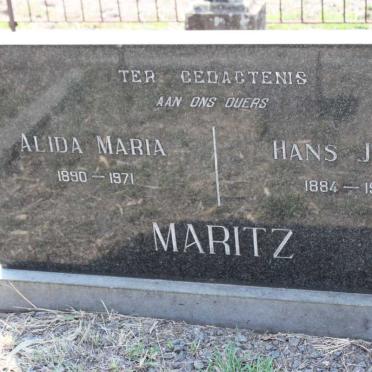 MARITZ Hans Jurie 1884-1943 &amp; Alida Maria 1890-1971