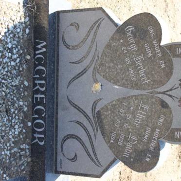 McGREGOR George Herbert 1933- &amp; Ethne Dawn 1938-1994