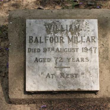 MILLAR William Balfour -1947 