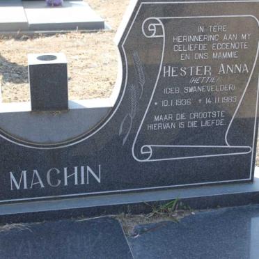 MACHIN Hester Anna nee SWANEVELDER 1936-1983