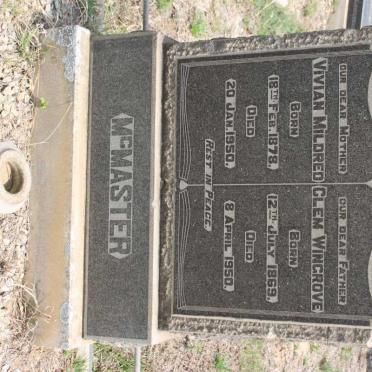 McMASTER Clem Wingrove 1869-1950 &amp; Vivian Mildred 1878-1950