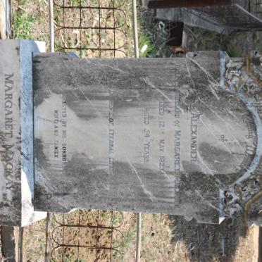 MACKAY Alexander -1923 &amp; Margaret -1953